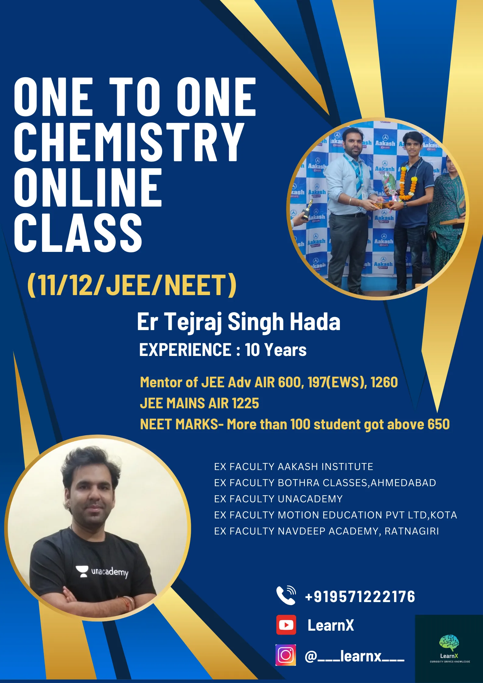 Chemistry 10/11/12/NEET/JEE Mains/JEE Advance - Tejraj Hada